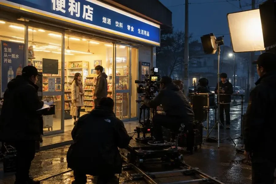 深夜便利店拍摄现场：一场没有台词的戏怎么拍 幕后花絮截图